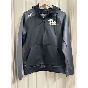 Nike Pitt Panthers Therma-Fit Hoodie Sweatshirt Women Medium Pittsburgh Full Zip
